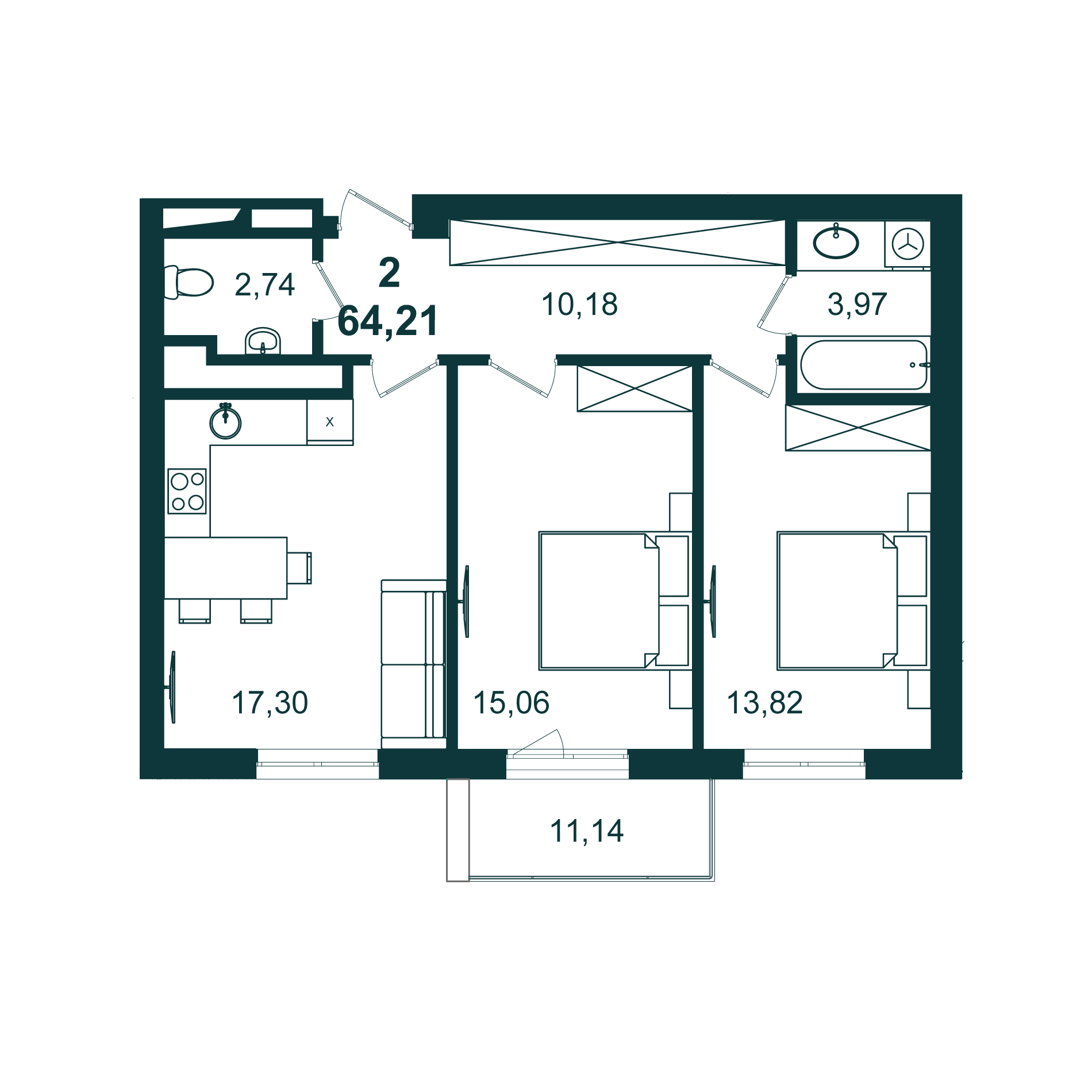 flat