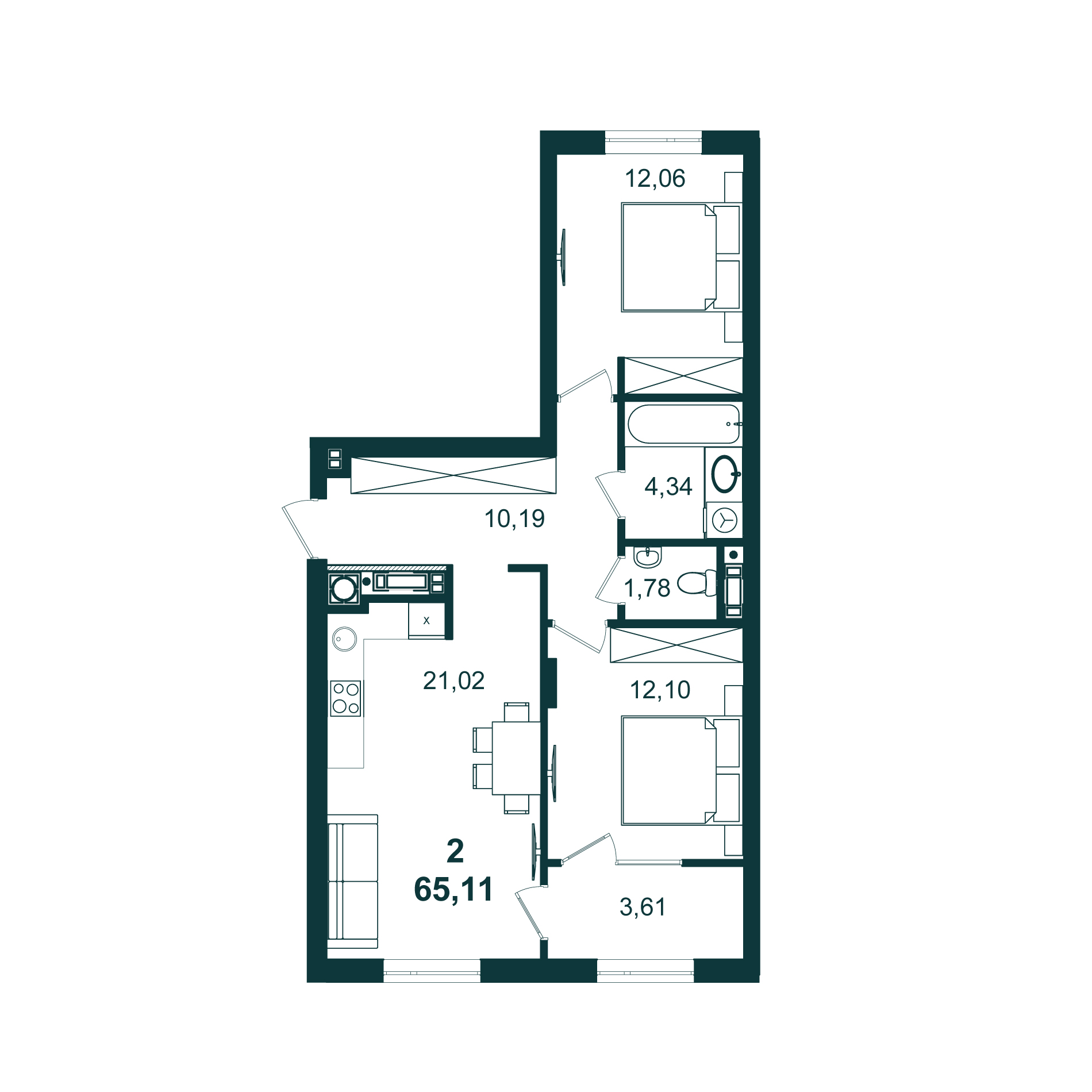 flat